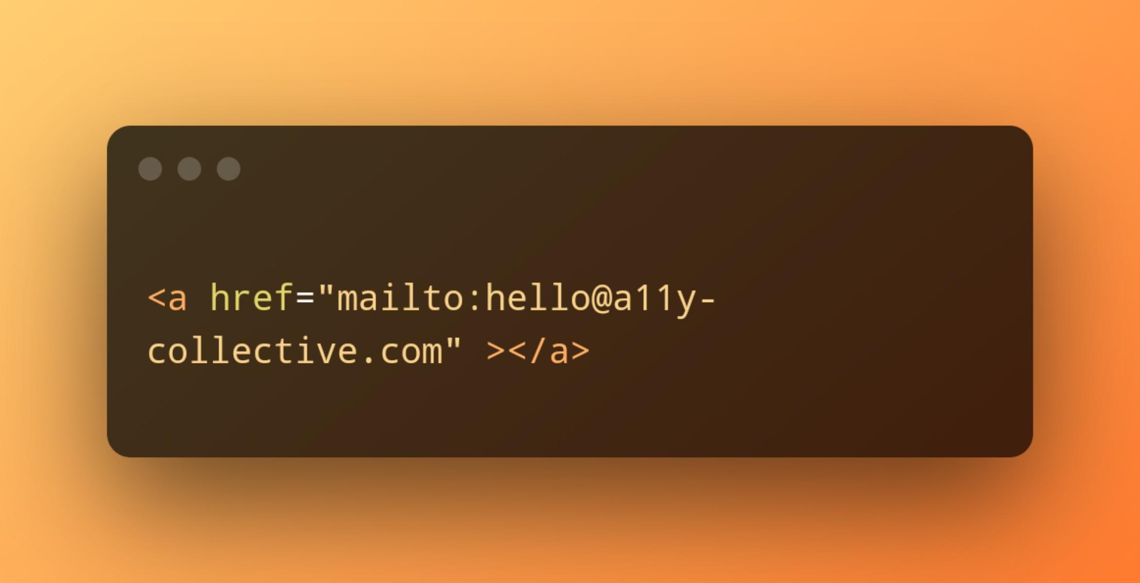 Linking to an e-mail address or a telephone number