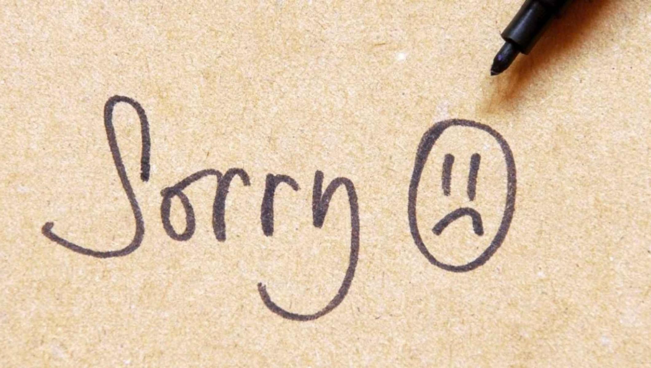 Apologize