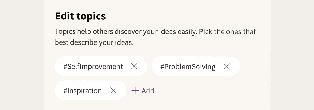 Edit topics