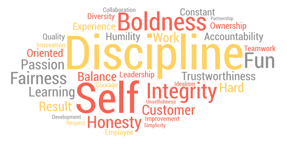 Follow through on company values