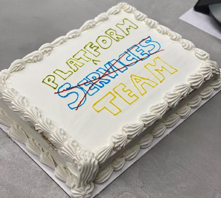 Rebrand services team as a platform team