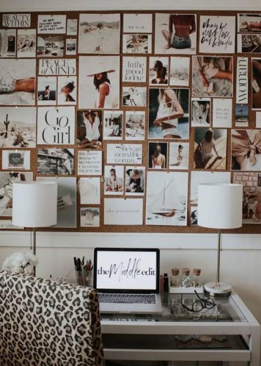put your vision board,  somewhere you can see it.