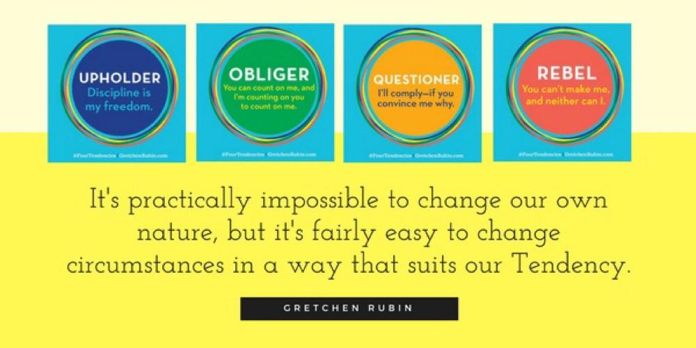 The Upholder, The Questioner, The Obliger, The Rebel