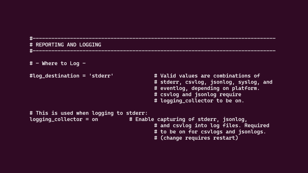 Enable slow query log