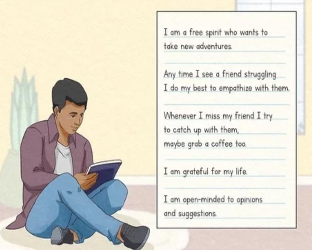 1. List your positive attributes and reflect on them daily.